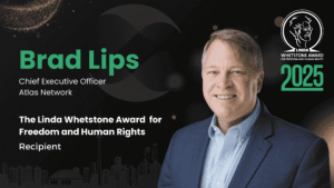 Brad Lips, CEO of Atlas Network, Named Recipient of the 2025 Linda Whetstone Award for Freedom and Human Rights